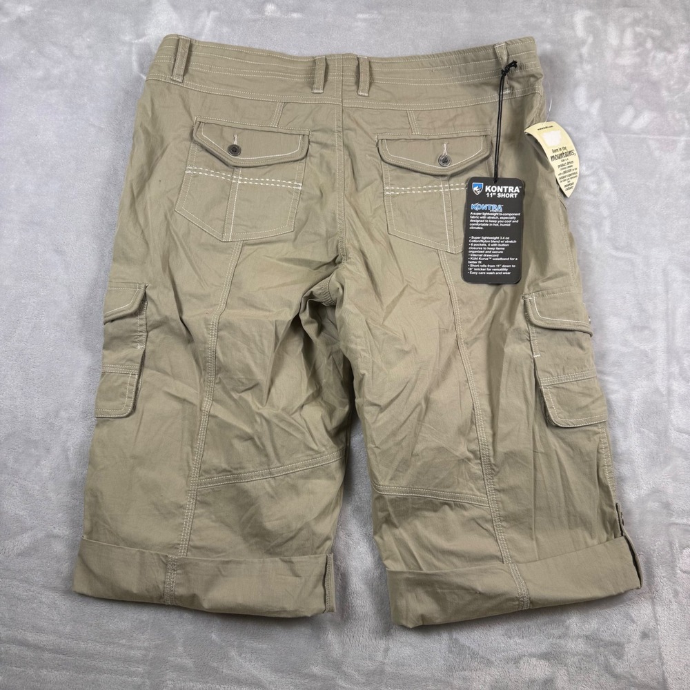 KUHL Women's Khaki Kontra 11" Shorts Size 14 Ultralight Stretch NWT - Picture 12 of 12